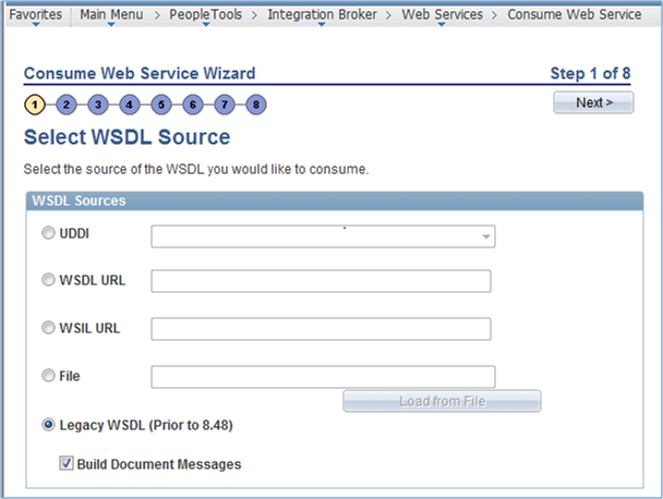 Legacy WSDL