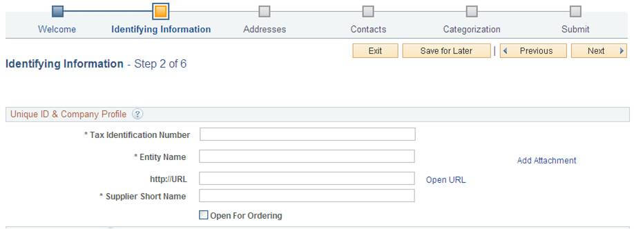 sample online registration next step