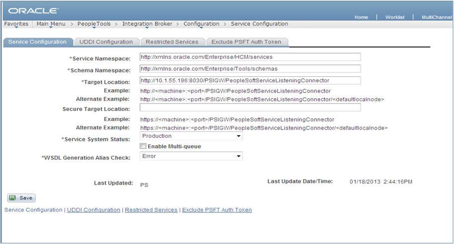 Service Configuration