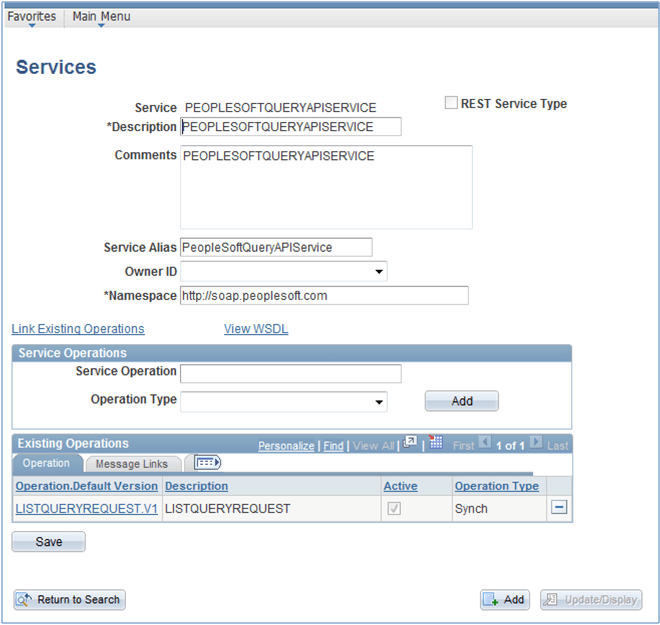 Service Definition