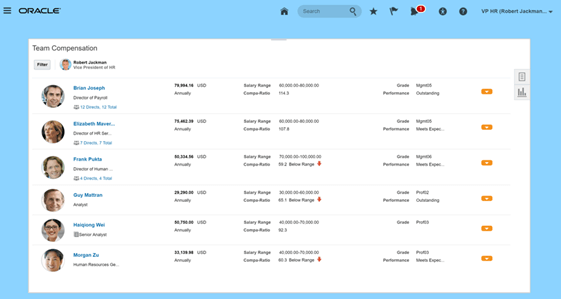 Consolidated And Global Compensation View