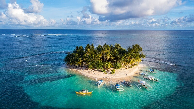 Beautiful scenery of island